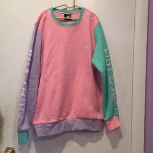 Pastel color block sweatshirt
